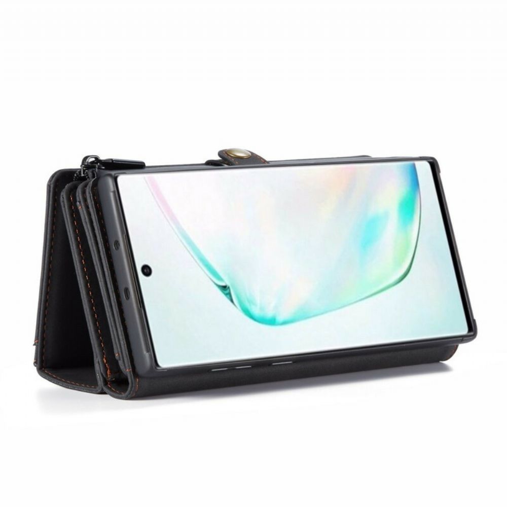 Flip Case Für Samsung Galaxy Note 10 Caseme Vintage-leder