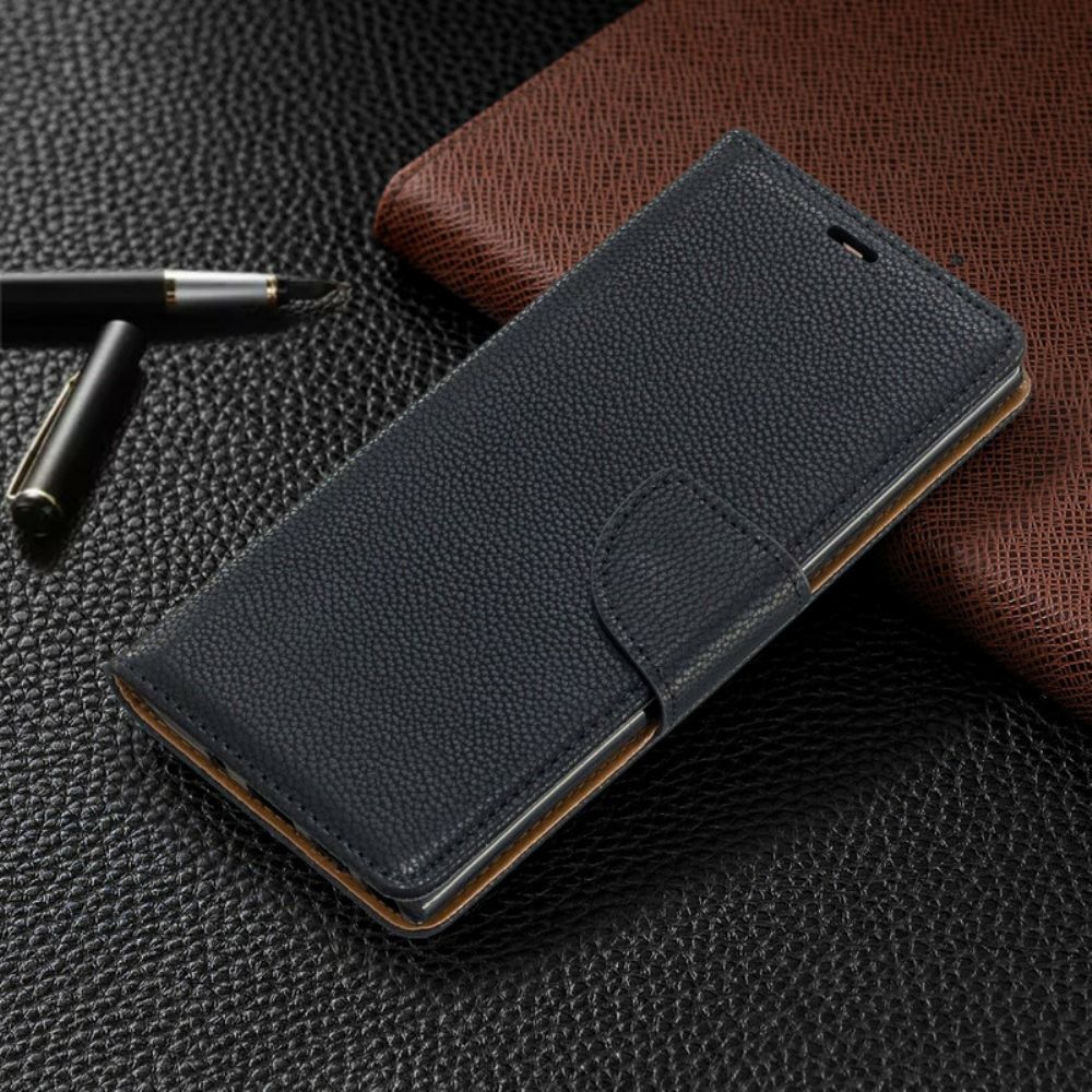 Flip Case Für Samsung Galaxy Note 10 Flip Case Litschi-klappe Schräg