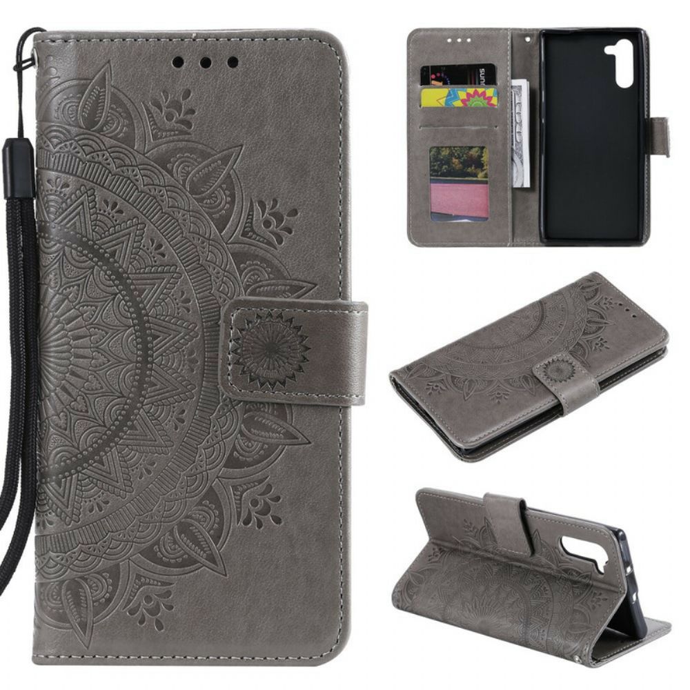 Flip Case Für Samsung Galaxy Note 10 Sonnen-mandala