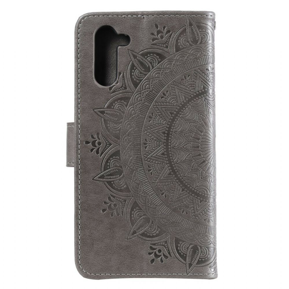 Flip Case Für Samsung Galaxy Note 10 Sonnen-mandala