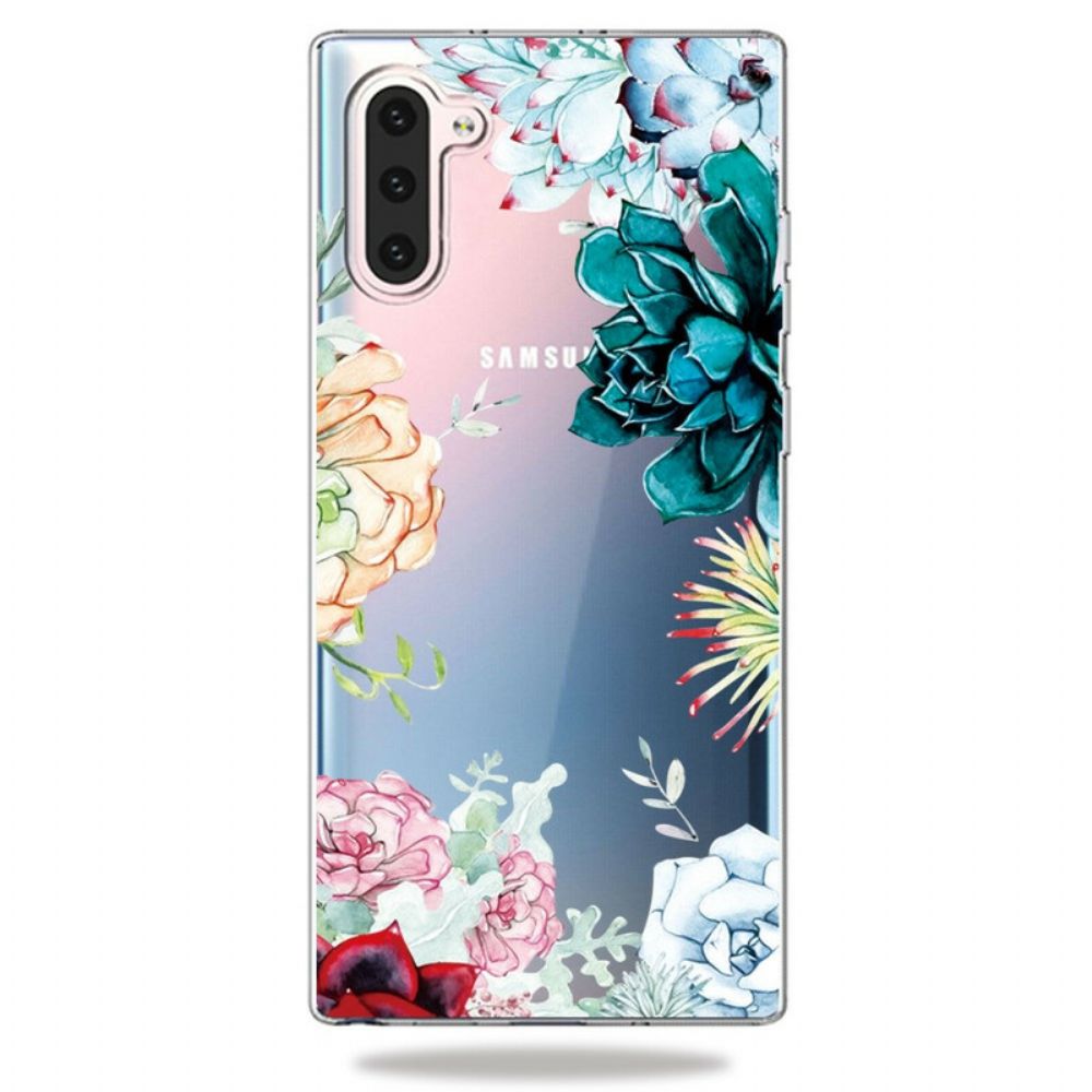 Handyhülle Für Samsung Galaxy Note 10 Nahtlose Aquarellblumen