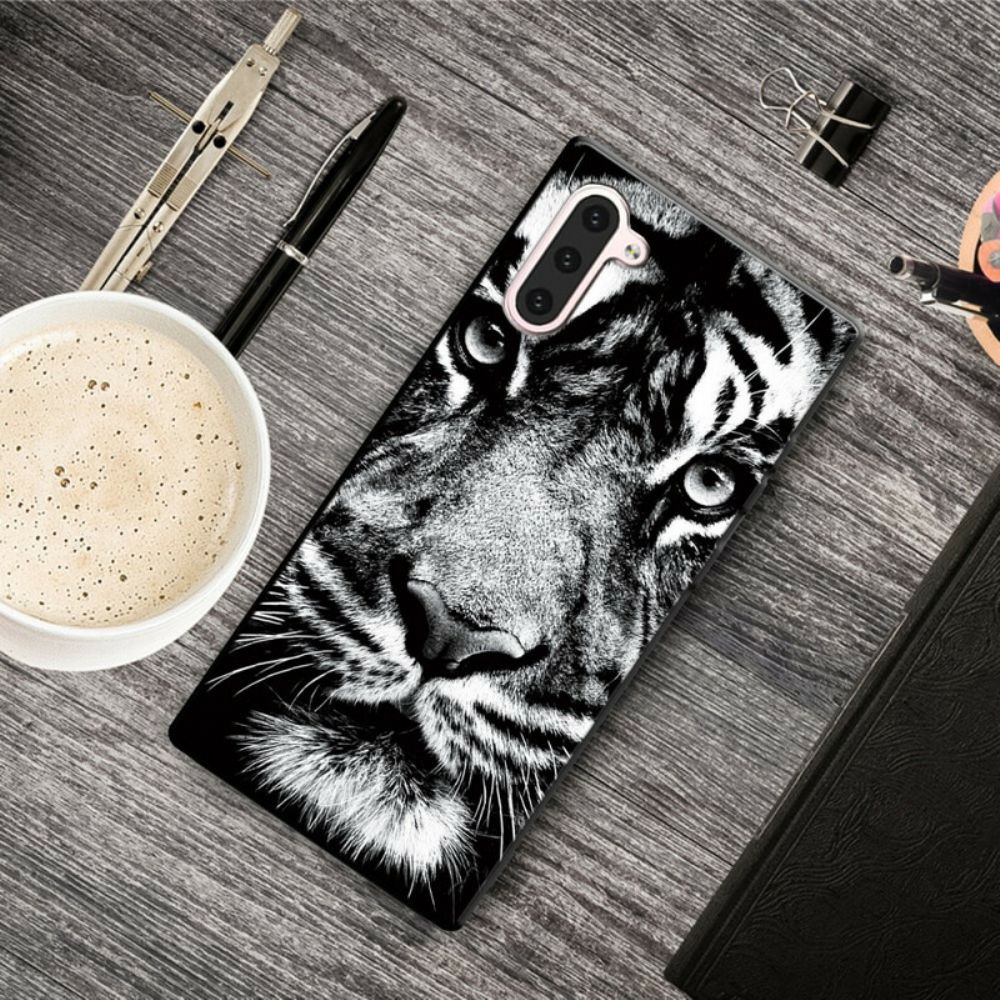 Handyhülle Für Samsung Galaxy Note 10 Schwarzer Und Weißer Tiger