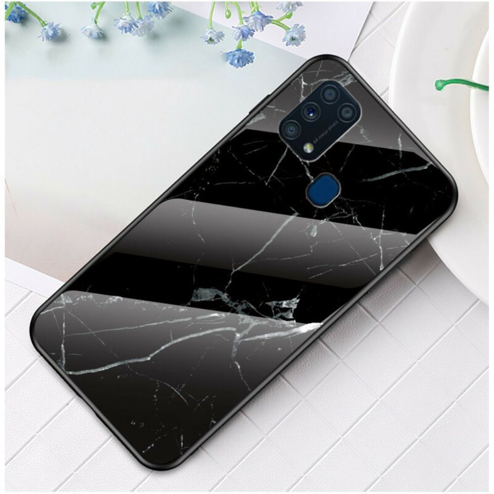 Handyhülle Für Samsung Galaxy M31 Premium Color Tempered Glass