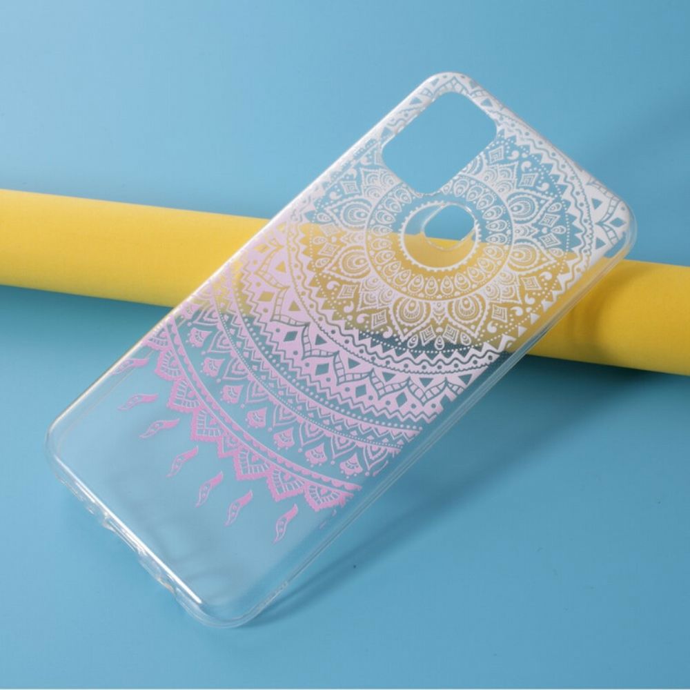 Handyhülle Für Samsung Galaxy M31 Transparentes Farbiges Mandala