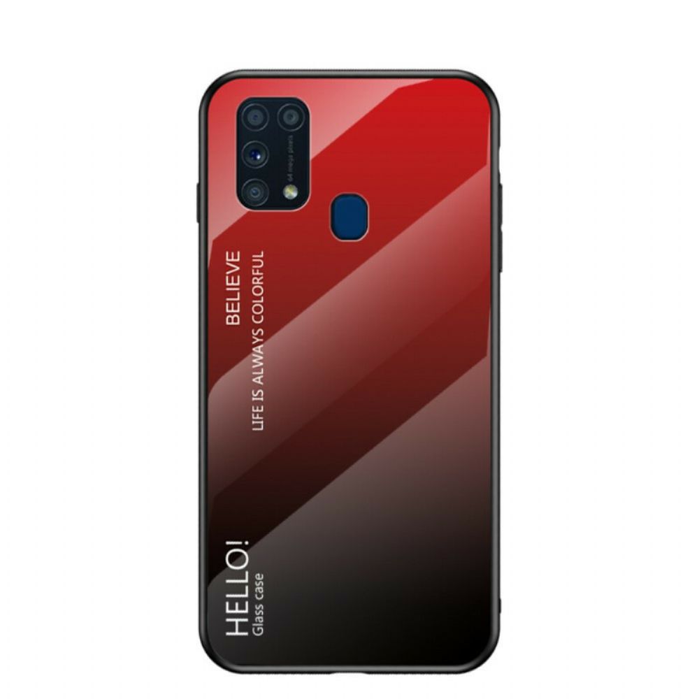 Hülle Für Samsung Galaxy M31 Hallo Panzerglas