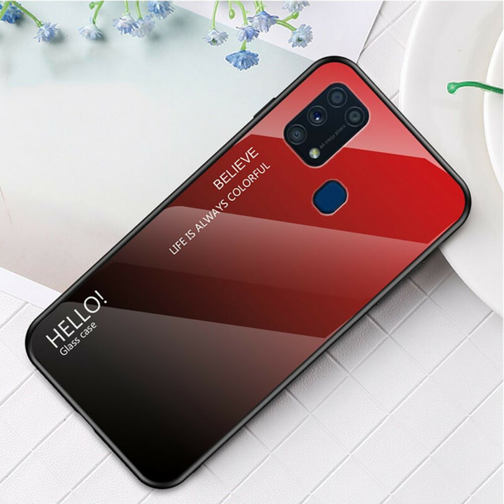 Hülle Für Samsung Galaxy M31 Hallo Panzerglas