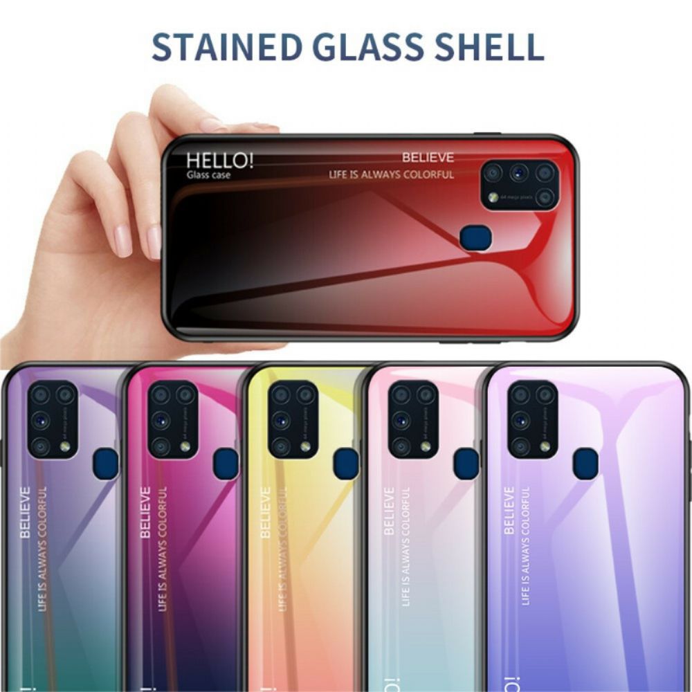 Hülle Für Samsung Galaxy M31 Hallo Panzerglas