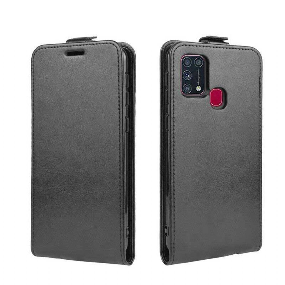 Lederhüllen Für Samsung Galaxy M31 Flip Case Faltbarer Ledereffekt