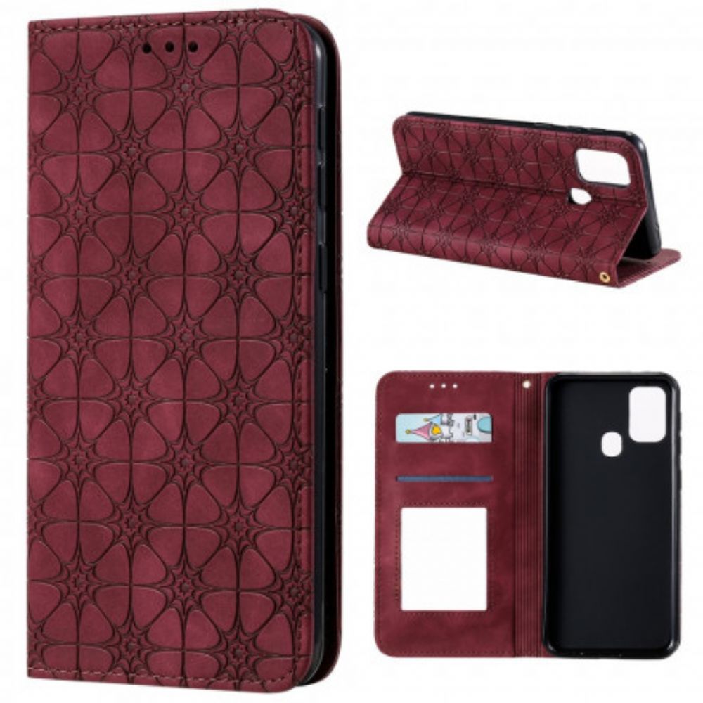 Schutzhülle Für Samsung Galaxy M31 Flip Case Barockblumen