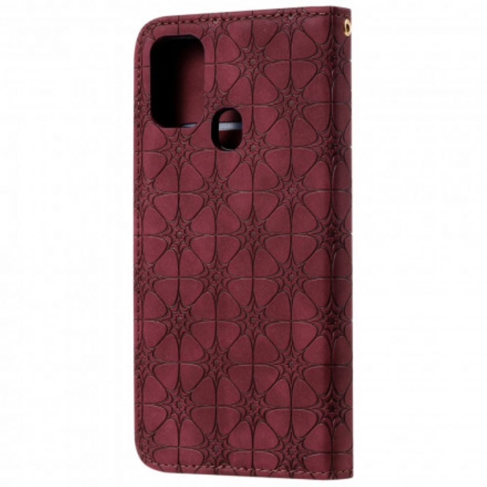 Schutzhülle Für Samsung Galaxy M31 Flip Case Barockblumen