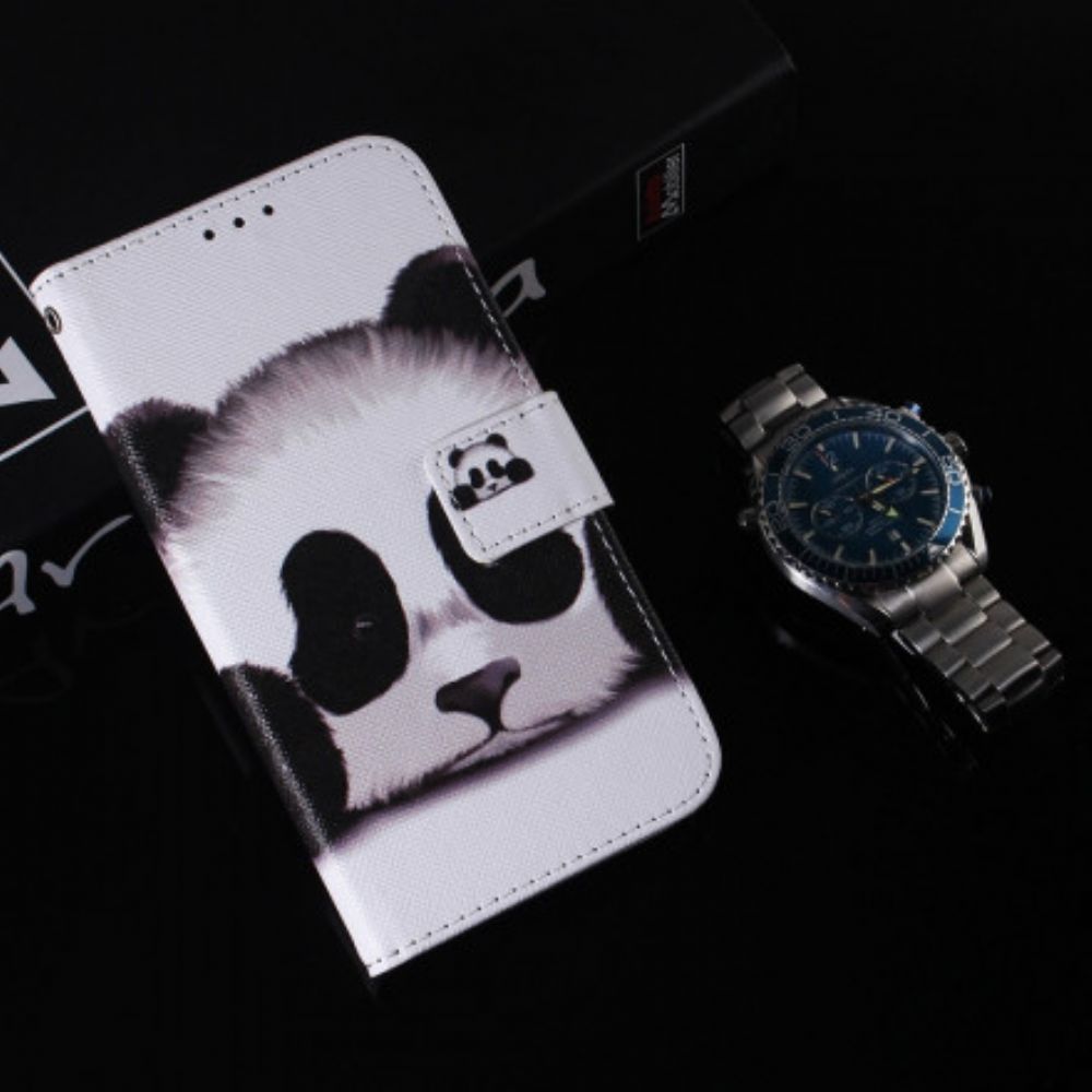 Lederhüllen Für Motorola Edge 20 Panda-gesicht