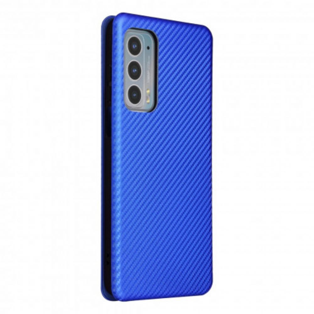 Schutzhülle Für Motorola Edge 20 Flip Case Farbiges Carbon-silikon