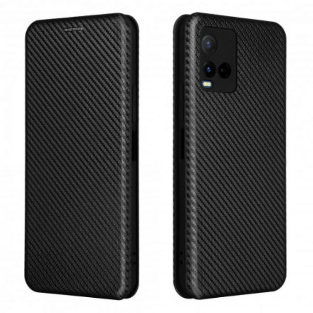 Schutzhülle Für Vivo Y21s Flip Case Farbiges Carbon-silikon