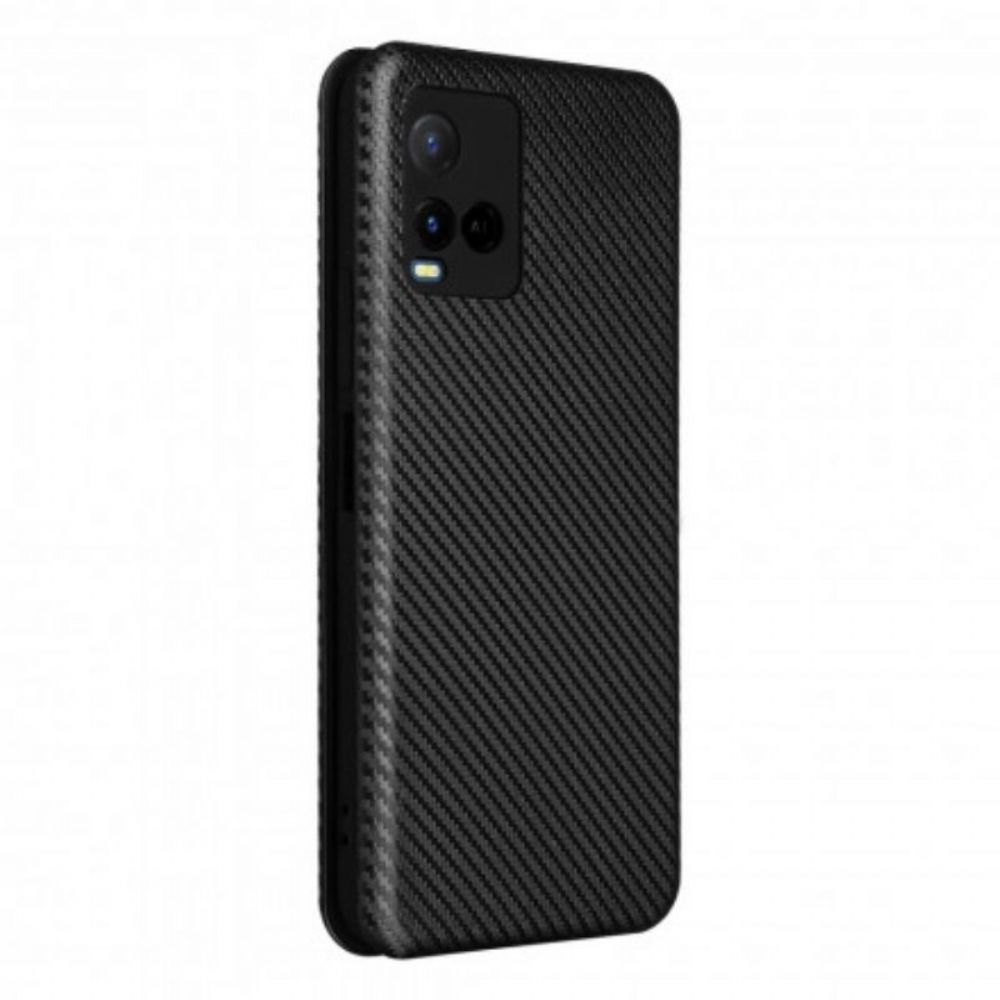 Schutzhülle Für Vivo Y21s Flip Case Farbiges Carbon-silikon