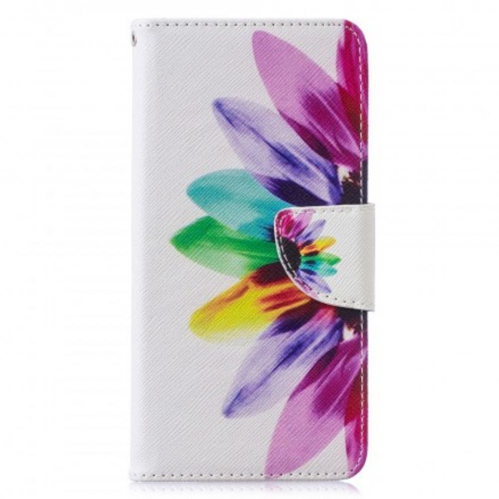 Flip Case Für Samsung Galaxy S10 Aquarell Blume