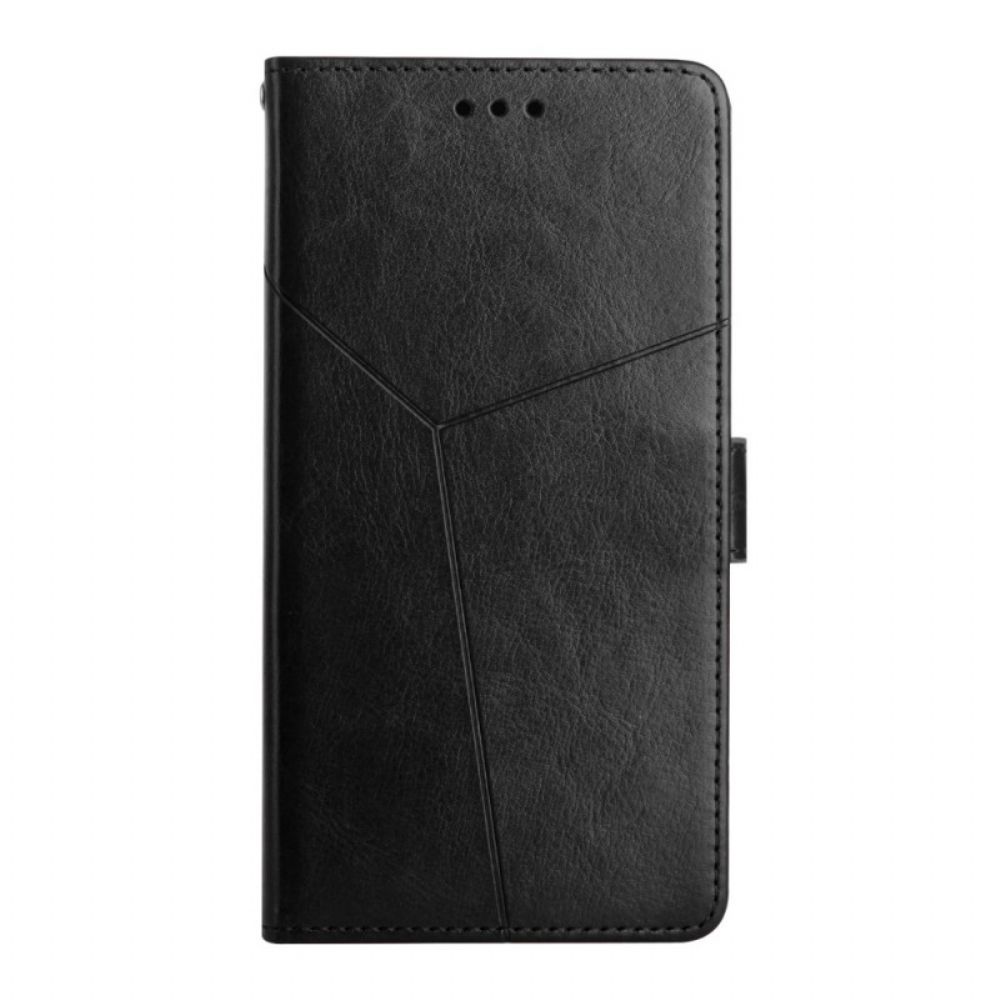 Flip Case Für Samsung Galaxy S10 Geo Y Design Lederstil