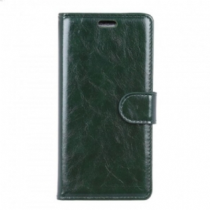 Flip Case Für Samsung Galaxy S10 Glänzender Ledereffekt