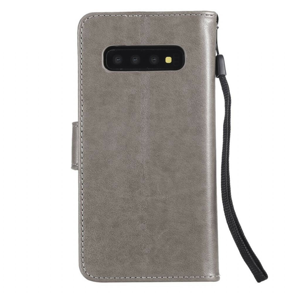 Flip Case Für Samsung Galaxy S10 Mit Kordel Strap Reverie