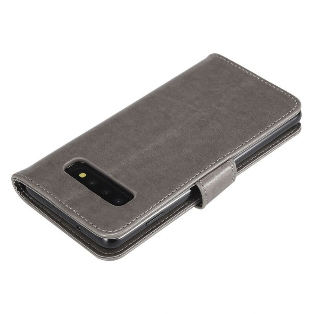 Flip Case Für Samsung Galaxy S10 Mit Kordel Strap Reverie