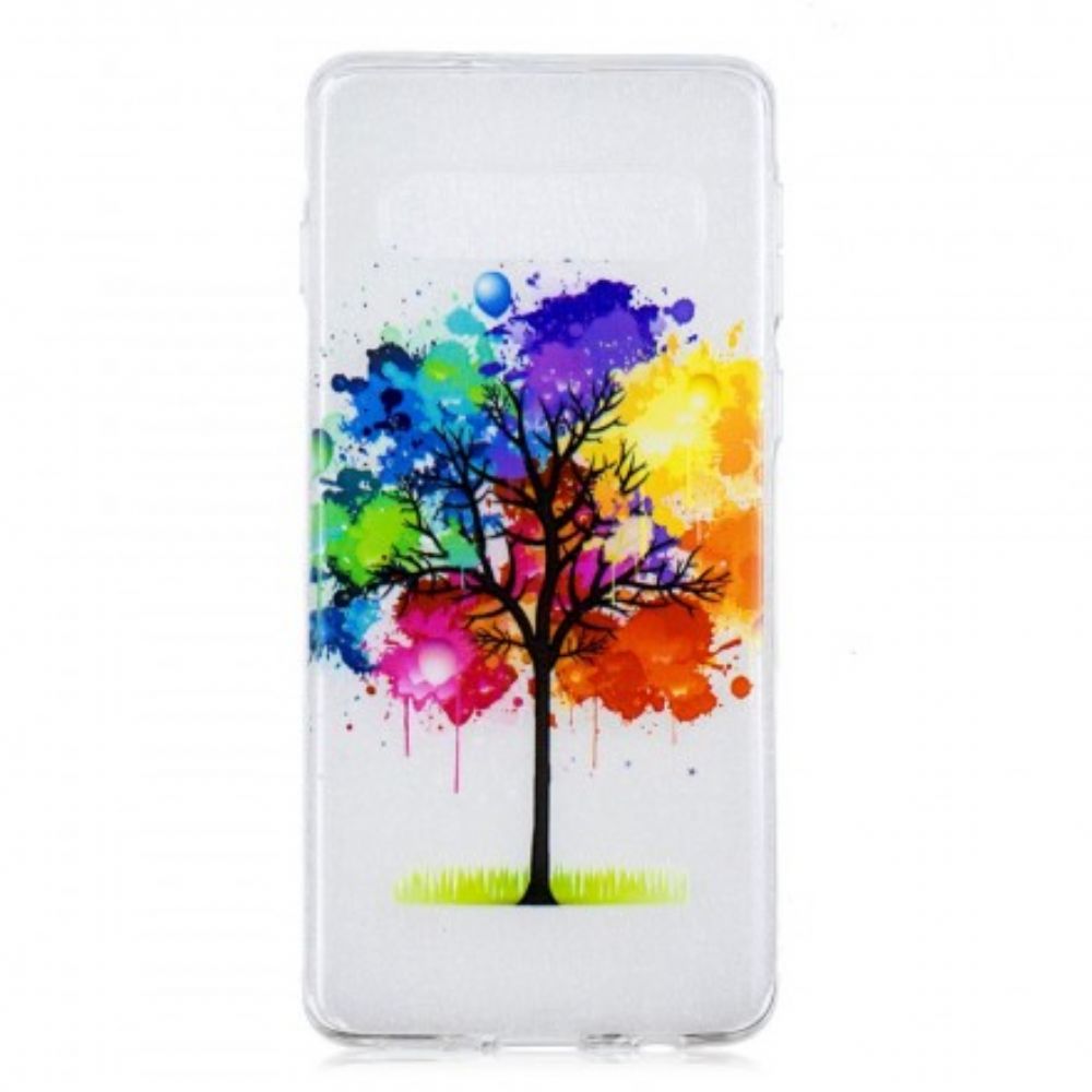 Handyhülle Für Samsung Galaxy S10 Aquarellbaum Nahtlos