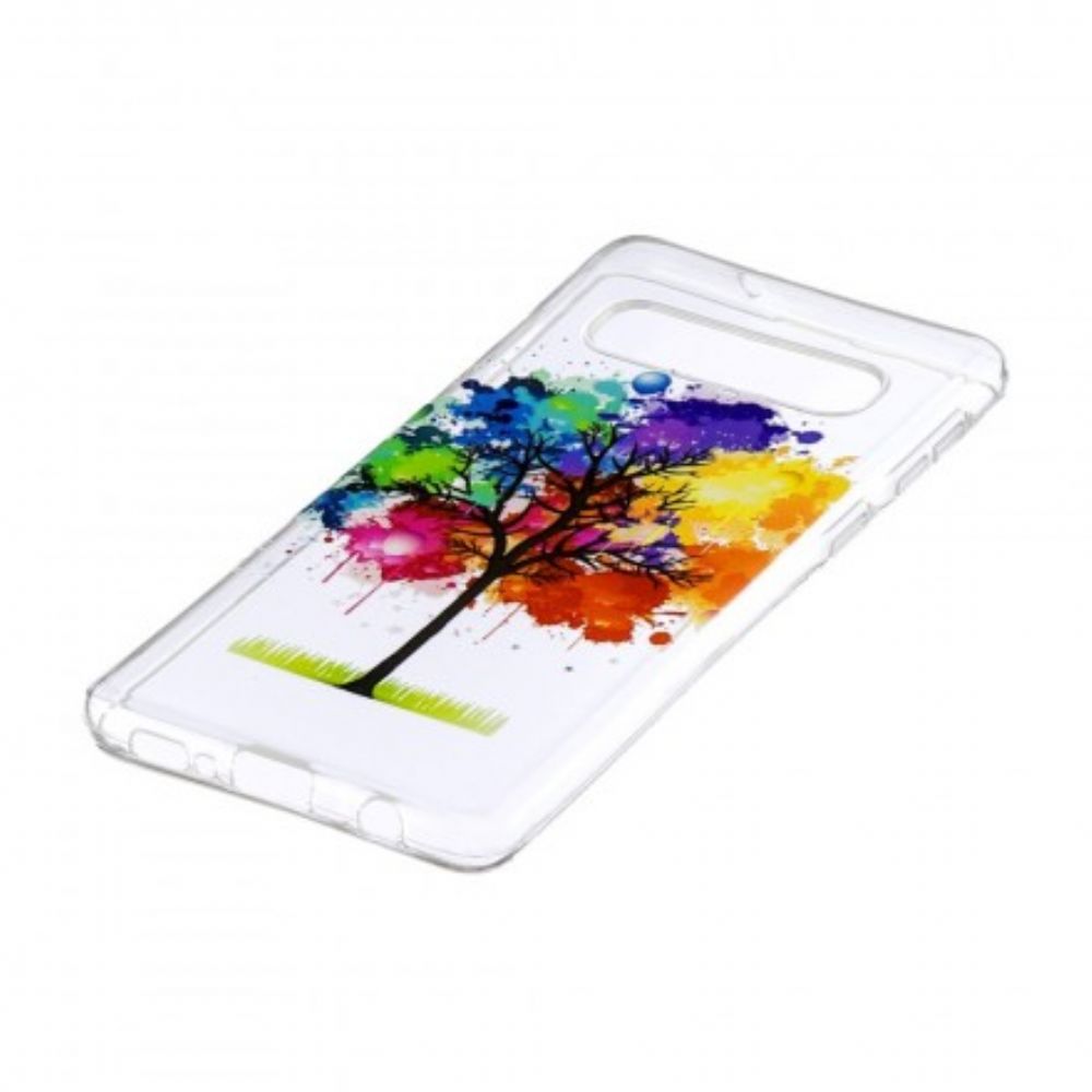 Handyhülle Für Samsung Galaxy S10 Aquarellbaum Nahtlos