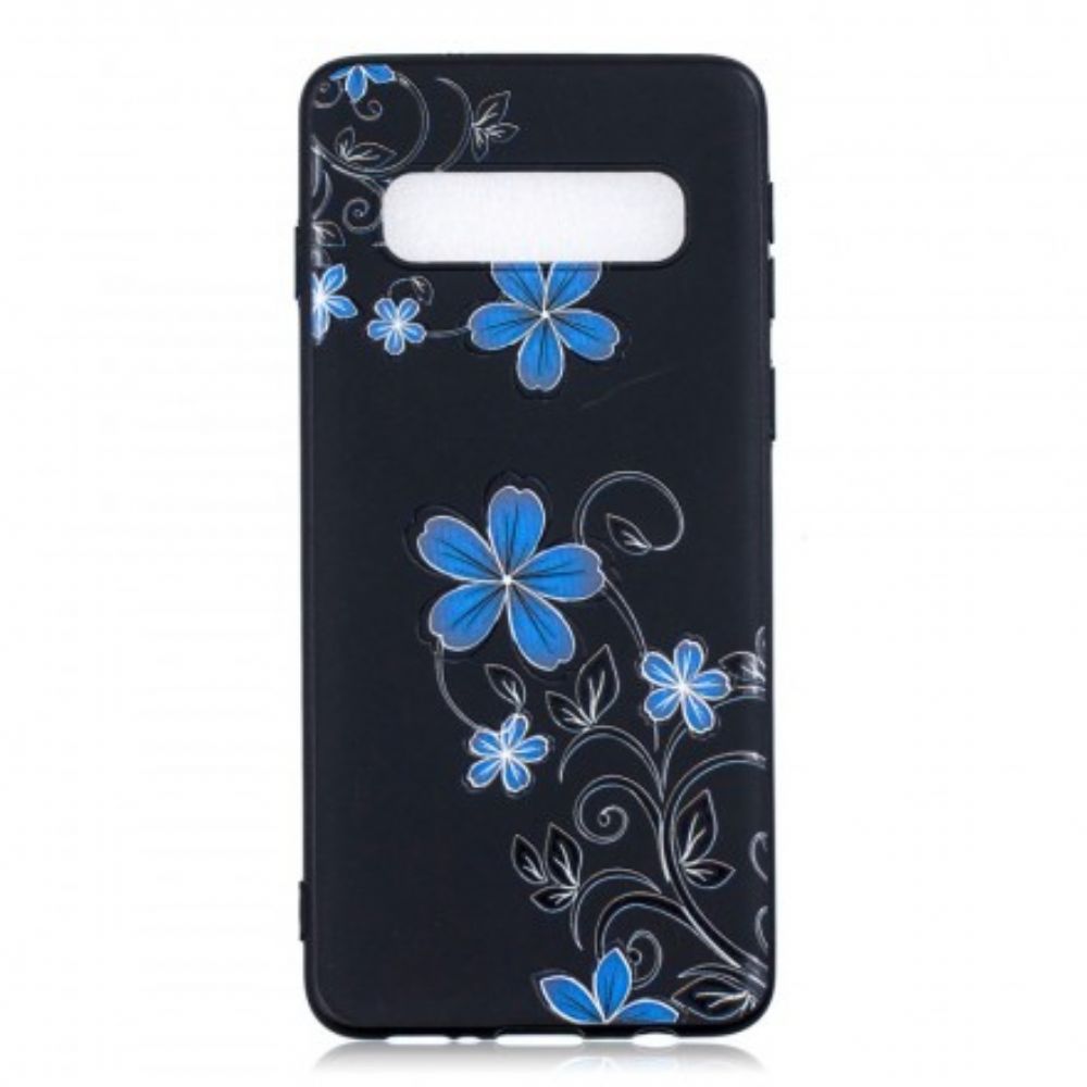 Handyhülle Für Samsung Galaxy S10 Blaue Blumen