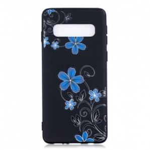 Handyhülle Für Samsung Galaxy S10 Blaue Blumen