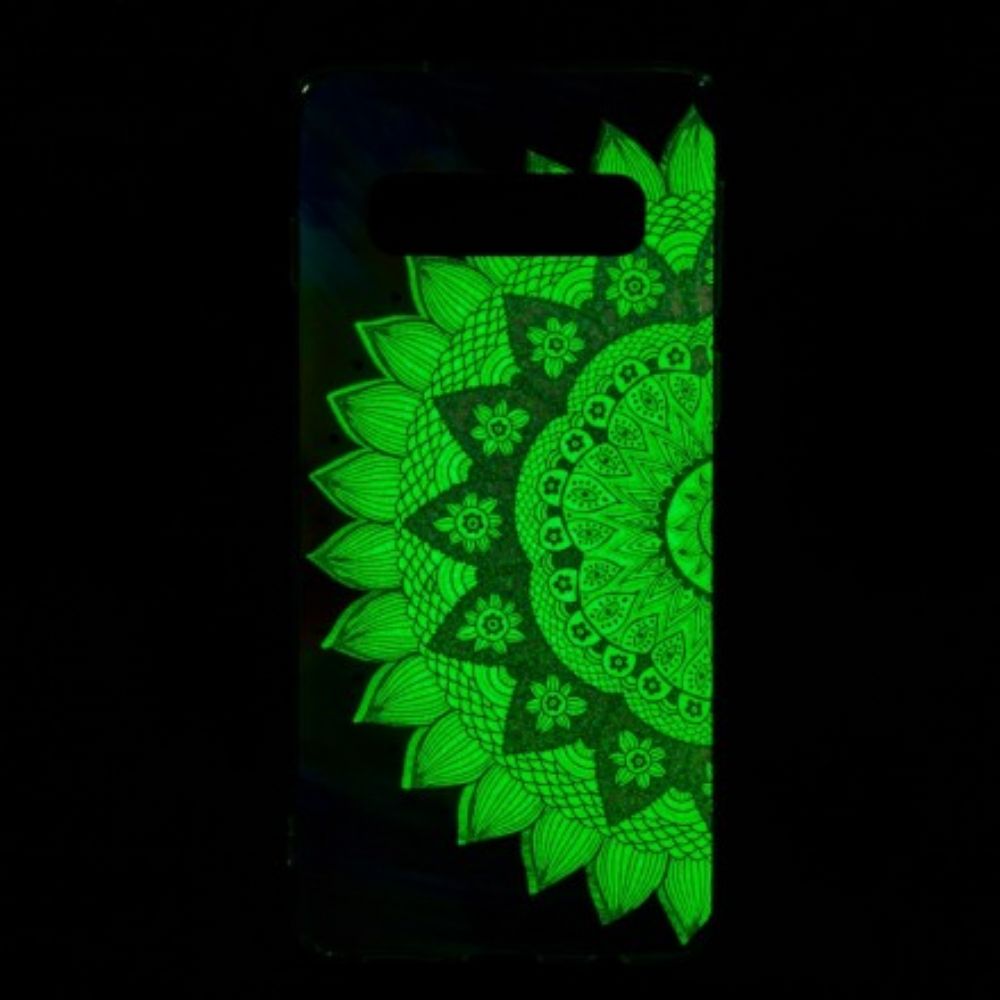 Handyhülle Für Samsung Galaxy S10 Fluoreszierendes Mandala