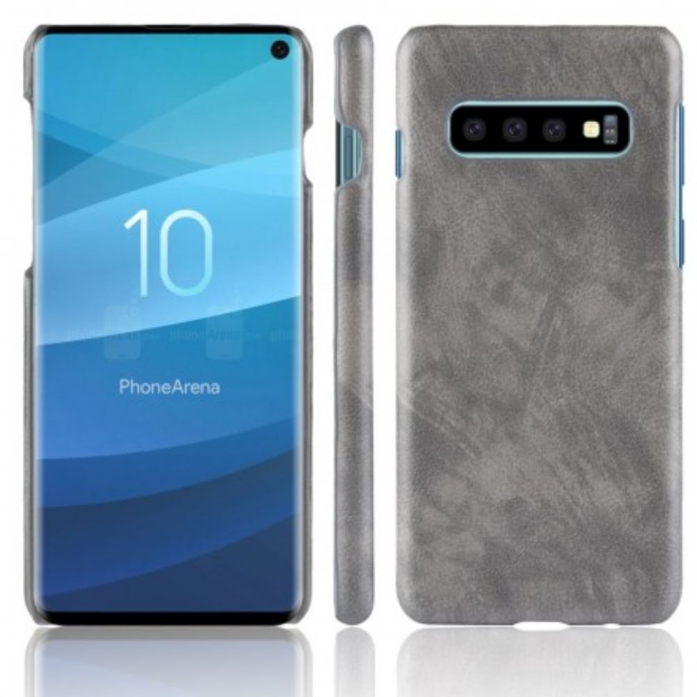 Handyhülle Für Samsung Galaxy S10 Litschi-leder-effekt