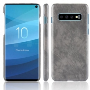 Handyhülle Für Samsung Galaxy S10 Litschi-leder-effekt