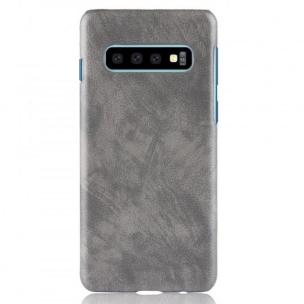 Handyhülle Für Samsung Galaxy S10 Litschi-leder-effekt