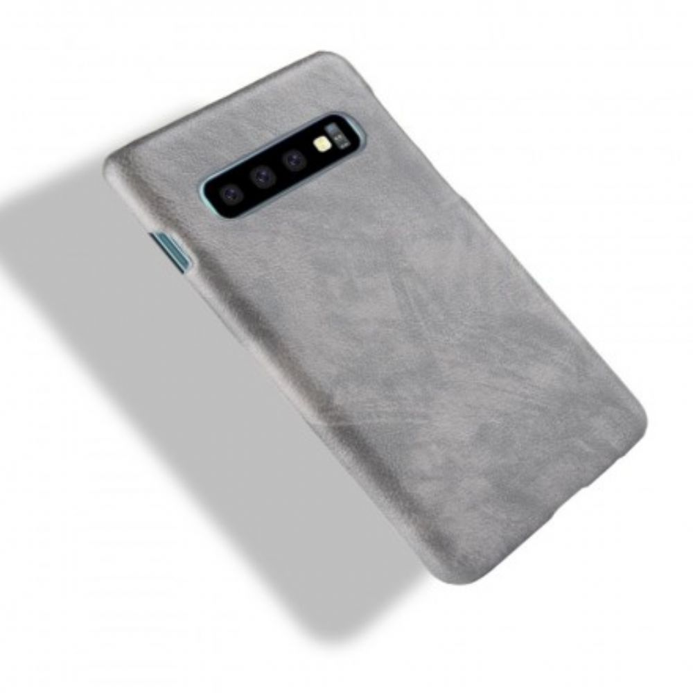 Handyhülle Für Samsung Galaxy S10 Litschi-leder-effekt