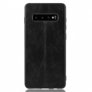 Handyhülle Für Samsung Galaxy S10 Nähte Lederoptik