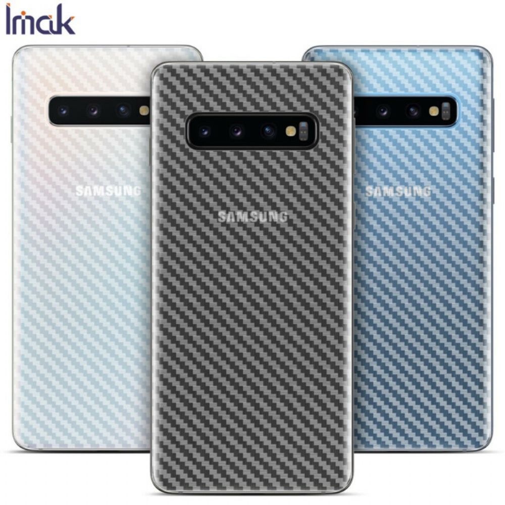 Hintere Schutzfolie Für Samsung Galaxy S10 Carbon Style Imak