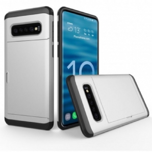 Hülle Für Samsung Galaxy S10 Starrer Auffälliger Kartenhalter