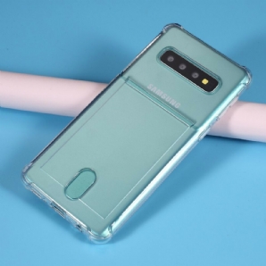 Hülle Für Samsung Galaxy S10 Transparenter Kartenhalter