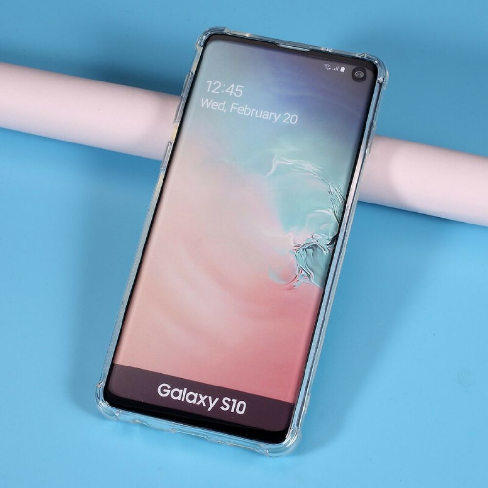 Hülle Für Samsung Galaxy S10 Transparenter Kartenhalter