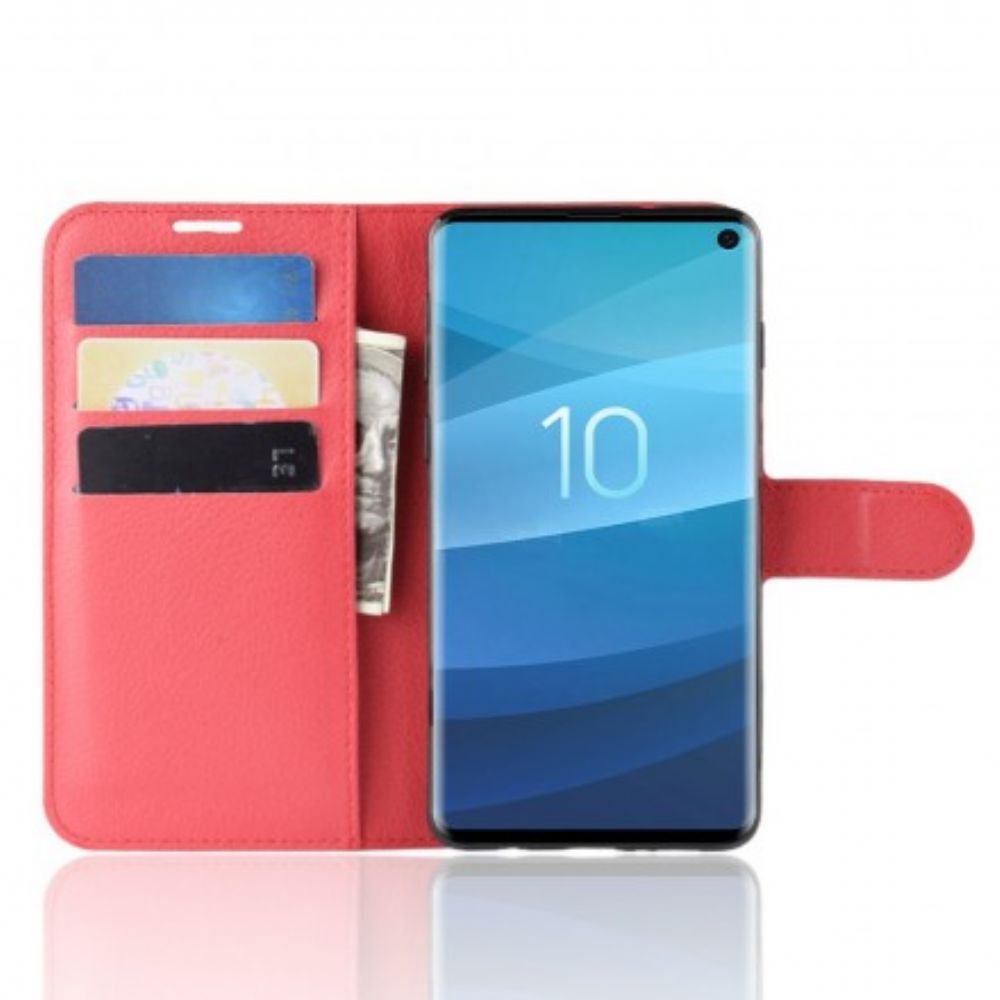 Lederhüllen Für Samsung Galaxy S10 Retro Kunstleder