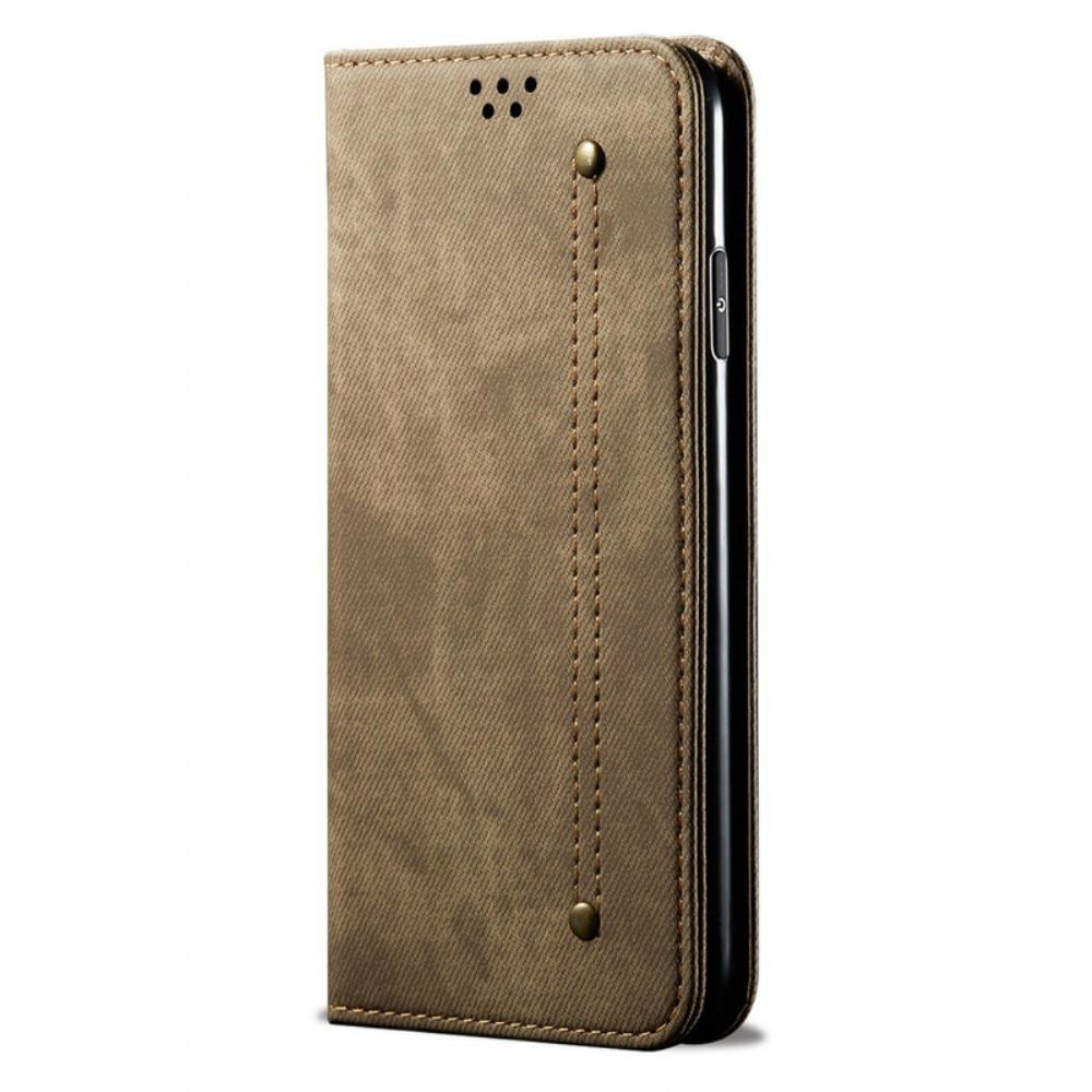 Schutzhülle Für Samsung Galaxy S10 Flip Case Jeansstoff