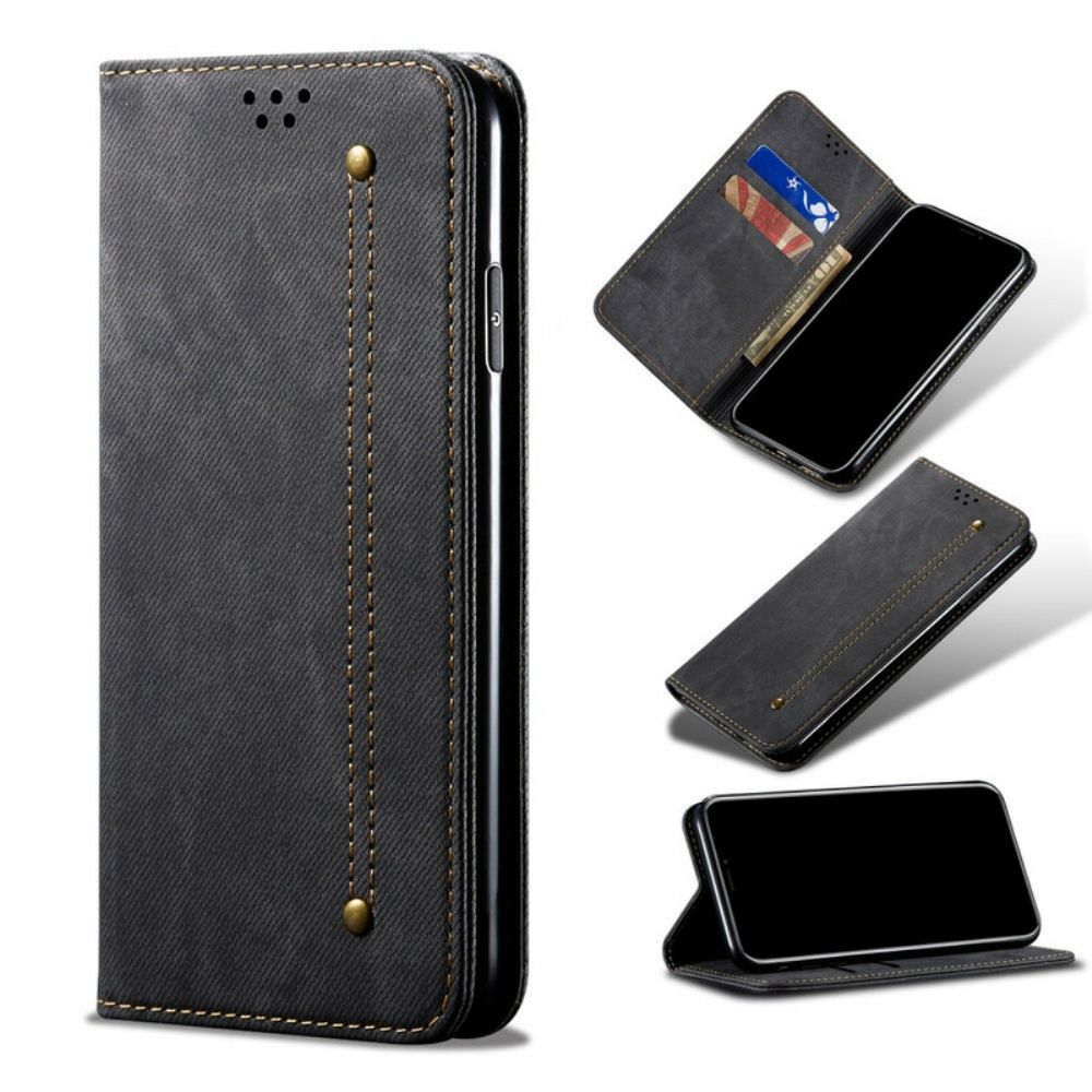 Schutzhülle Für Samsung Galaxy S10 Flip Case Jeansstoff