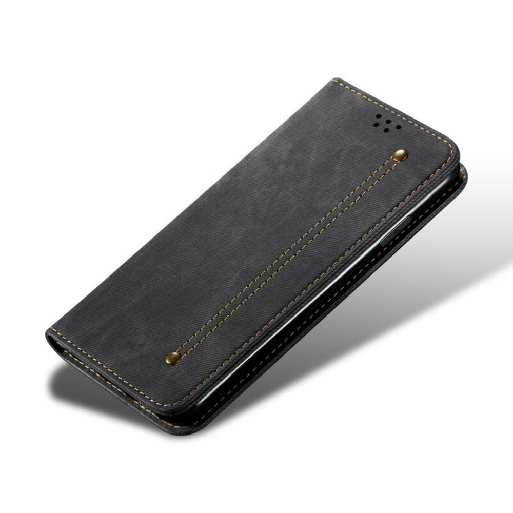 Schutzhülle Für Samsung Galaxy S10 Flip Case Jeansstoff