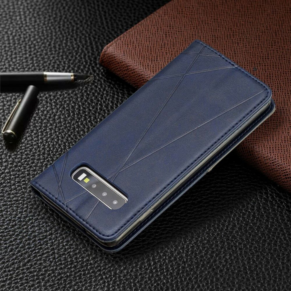 Schutzhülle Für Samsung Galaxy S10 Flip Case Künstlerstil