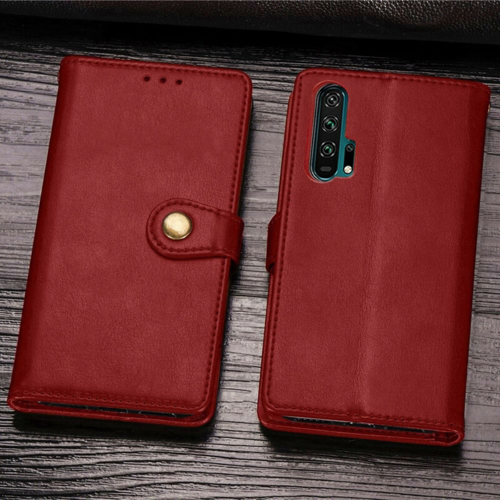 Flip Case Für Honor 20 Pro Kunstleder Und Vintage-verschluss