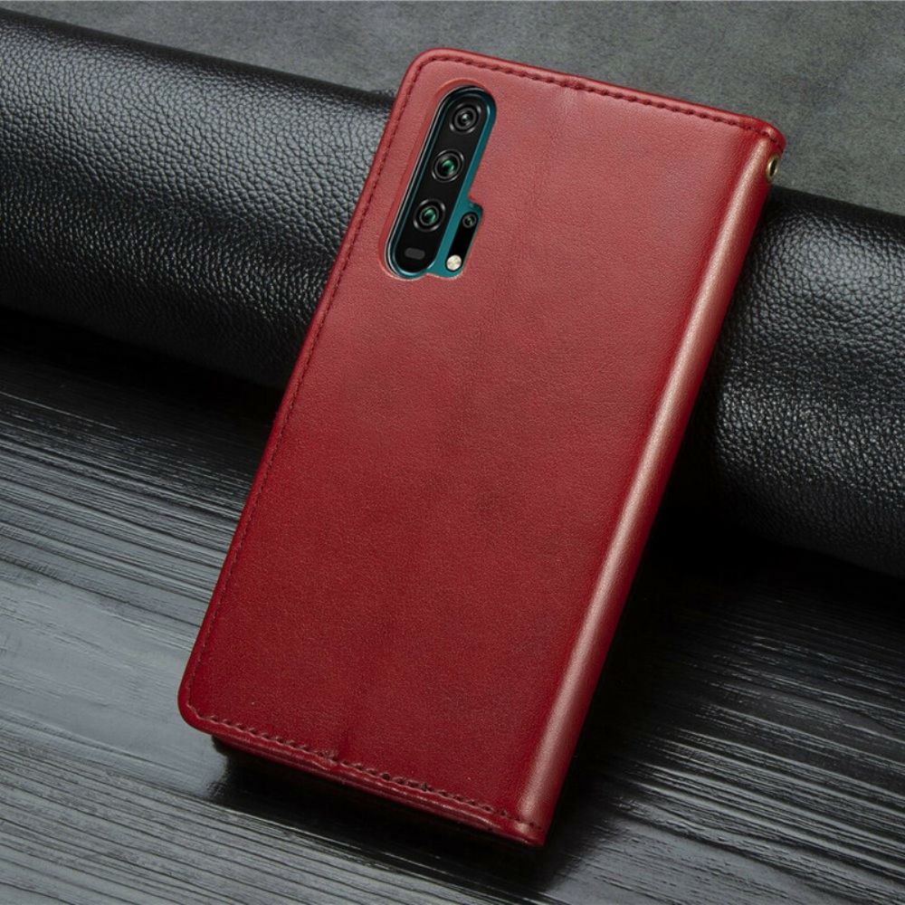 Flip Case Für Honor 20 Pro Kunstleder Und Vintage-verschluss