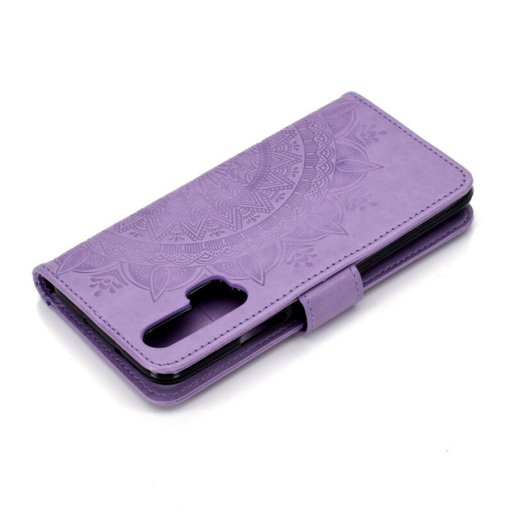 Flip Case Für Honor 20 Pro Sonnen-mandala