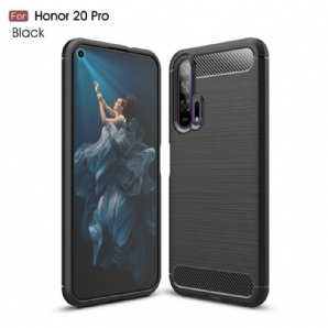 Hülle Für Honor 20 Pro Gebürstete Kohlefaser