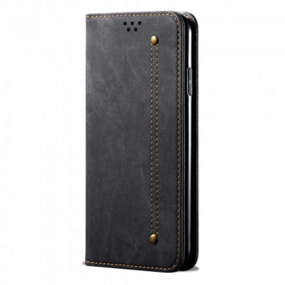 Schutzhülle Für Vivo Y70 Flip Case Jeansstoff