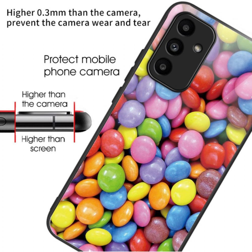 Hülle Für Samsung Galaxy A15 5g Bonbon Aus Gehärtetem Glas