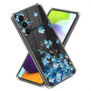 Hülle Samsung Galaxy A15 5g Blaue Blumen