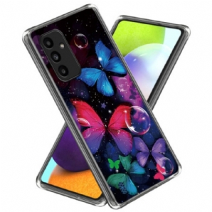 Hülle Samsung Galaxy A15 5g Bunte Schmetterlinge